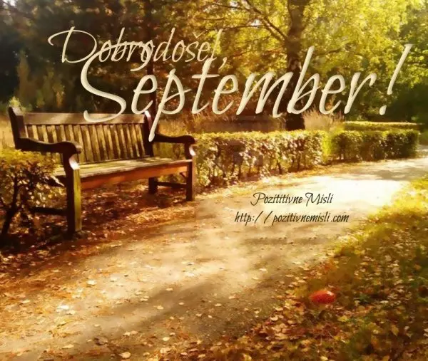 September - Misli za september