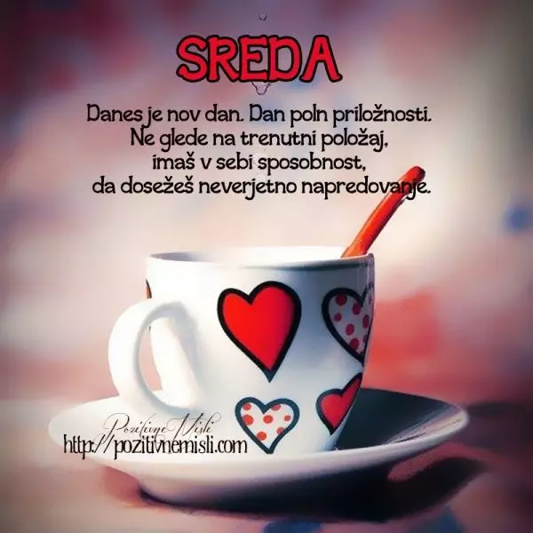SREDA - Danes je nov dan