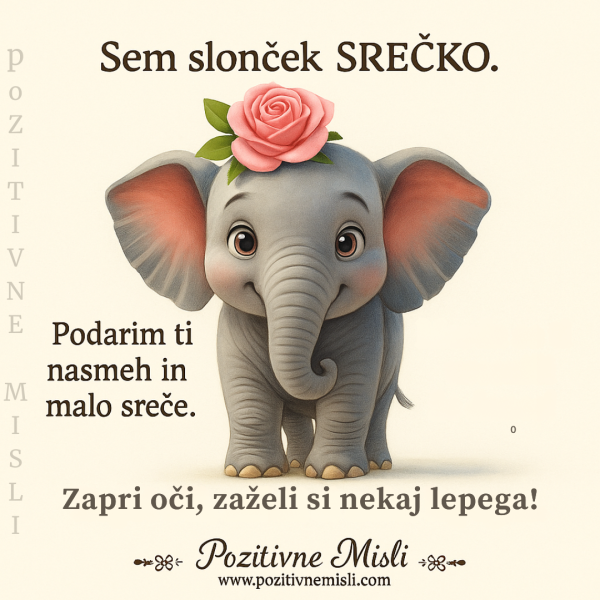 Sem slonček SREČKO 🐘