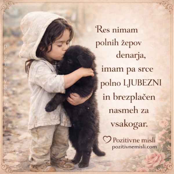 Res nimam polnih žepov denarja