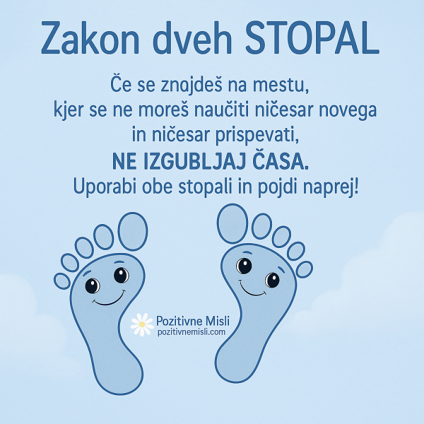 Zakon dveh stopal – modra motivacija za pogumne korake