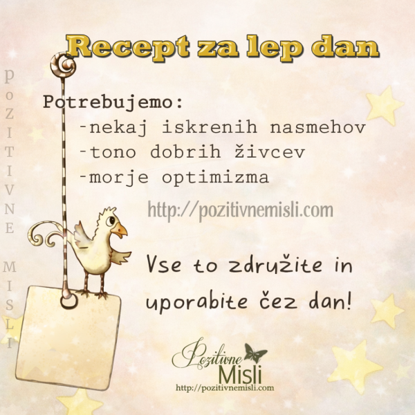 Potrebujemo nekaj iskrenih nasmehov - lepe misli
