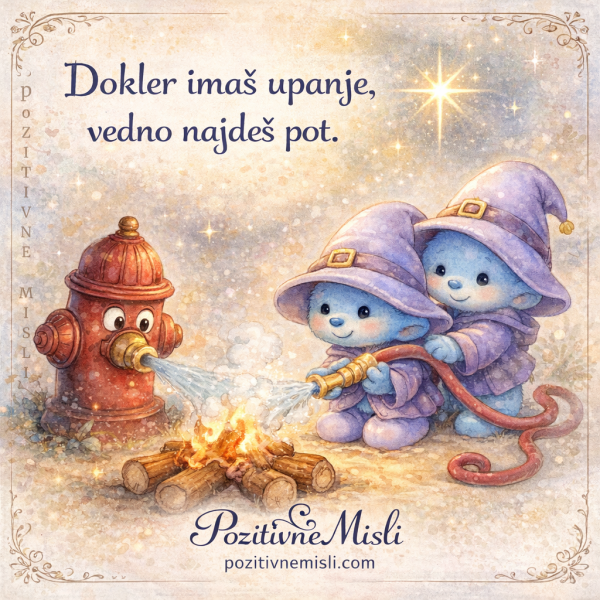 Dokler imaš upanje, vedno najdeš pot