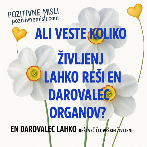 En darovalec organov - Misli o smislu in pomoči