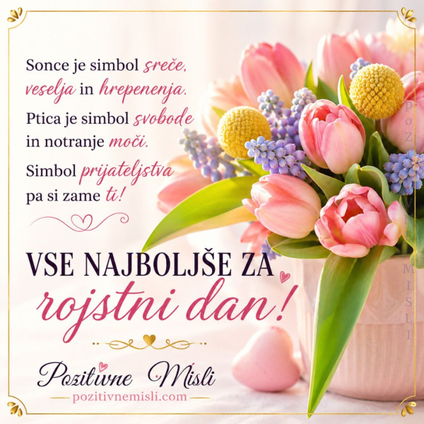 MISLI ZA ROJSTNI DAN - Sonce je simbol sreče