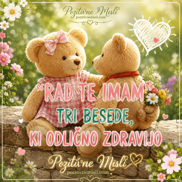Rad te imam  ... Lepe misli o prijateljstvu
