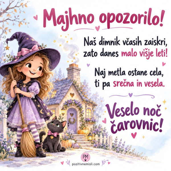 Noč čarovnic – majhno opozorilo za čarovnice