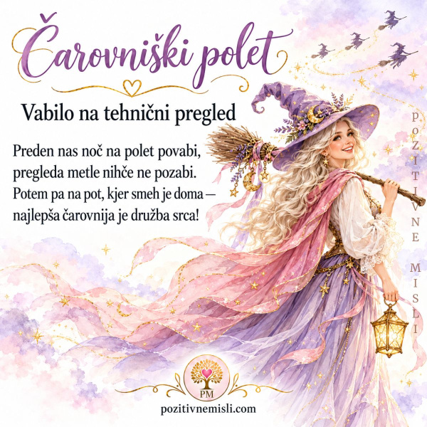Noc čarovnic  - vabilo na tehnični pregled