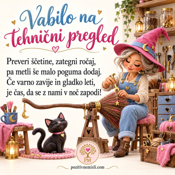 Noč čarovnic - vabilo na tehnični pregled
