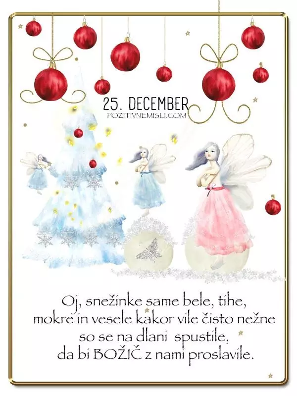 25.DECEMBER- Adventni koledar lepih misli in želja -