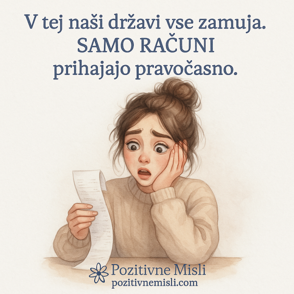 V tej naši državi vse zamuja ...