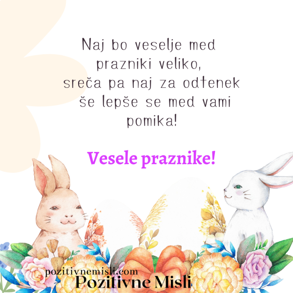 Velikonočni prazniki - Naj bo veselje veliko