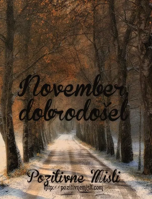 Mesec november - lepe misli