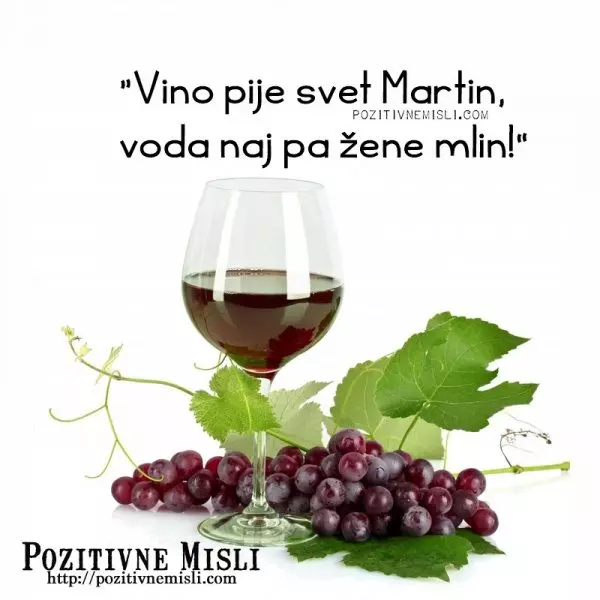 Verzi za martinovo:  Vino pije svet Martin