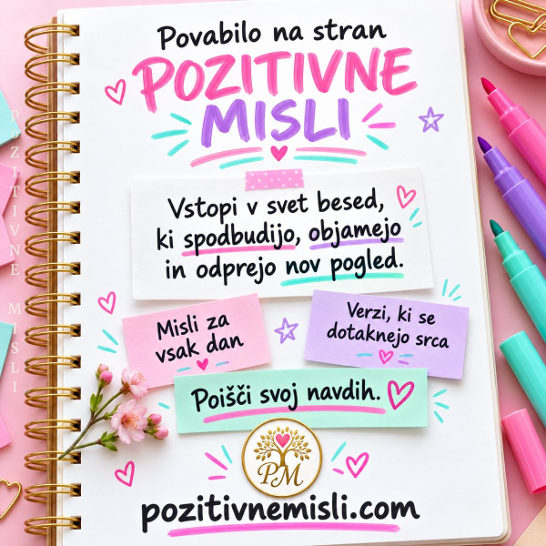Povabilo na stran Pozitivne Misli