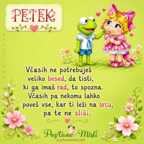 PETEK - Včasih ne potrebuješ
