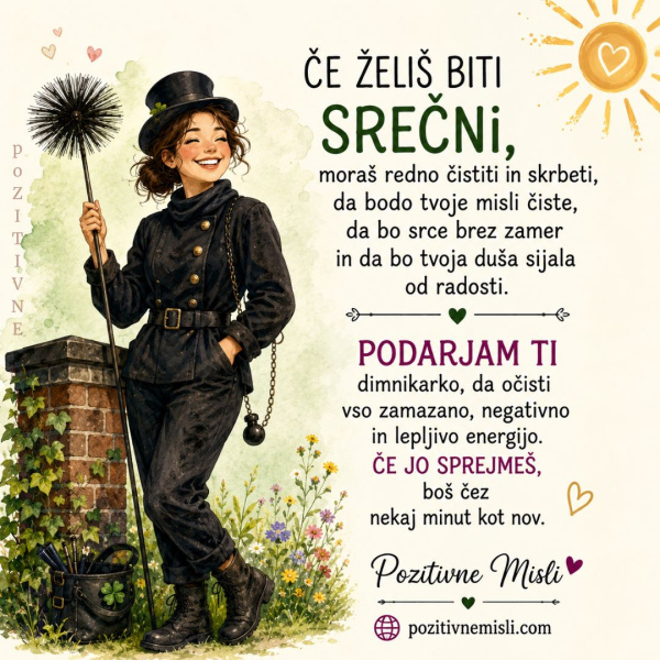 DIMNIKARKA za srečo - dimnikar za srečo