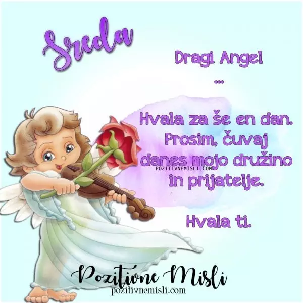 SREDA - prošnja ANGELOM