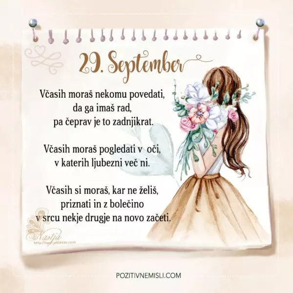 29. September - Pozitivčice - Misel dneva