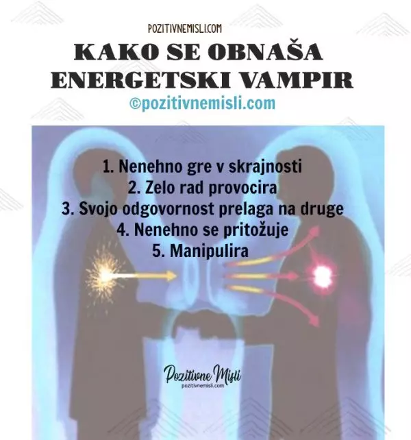 Kako se obnaša  energetski vampir