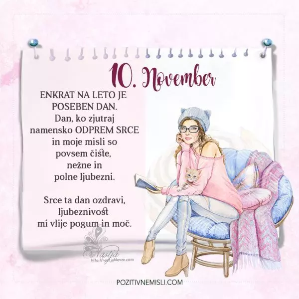 10. November - Pozitivčica za današnji dan