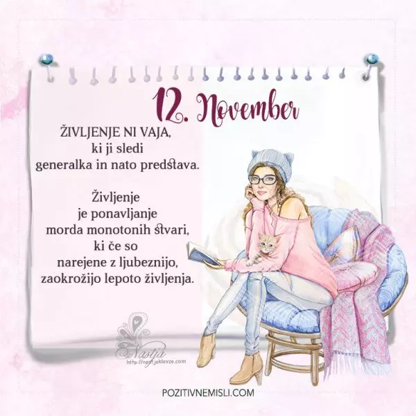 12. November - Pozitivčica za današnji dan
