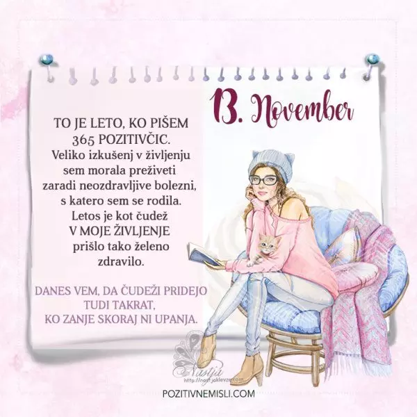 13. November - Pozitivčica za današnji dan