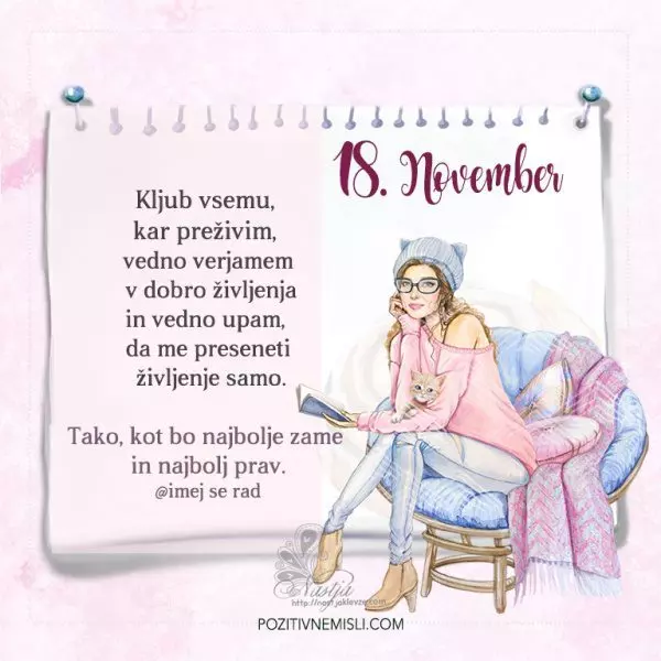 18. November - Pozitivčica za današnji dan - Nastja