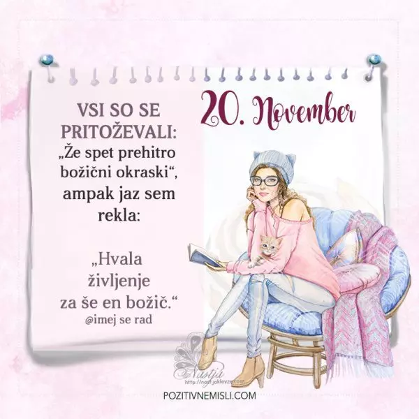 20. November - Pozitivčica za današnji dan