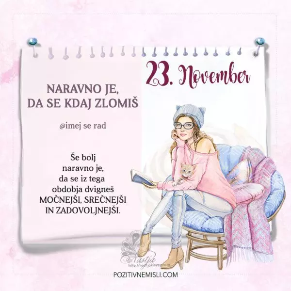 23. November  Pozitivčica za današnji dan