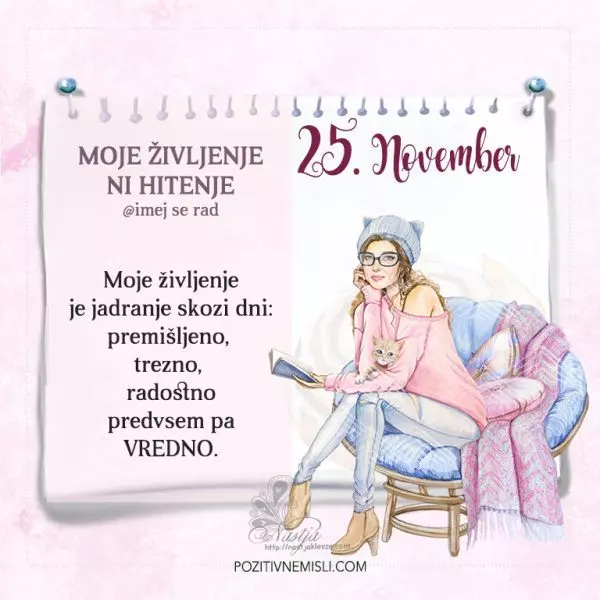 25. November - Pozitivčica za današnji dan - Nastja