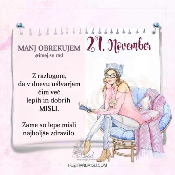 27. November ~ Pozitivčica za današnji dan - Nastja