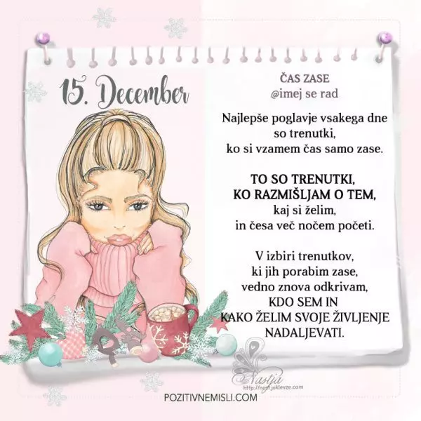 15. December ~ Pozitivčica za današnji dan ~ Nastja