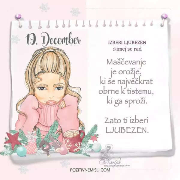 19. December ~ Pozitivčica za današnji dan ~ Nastja Klevže
