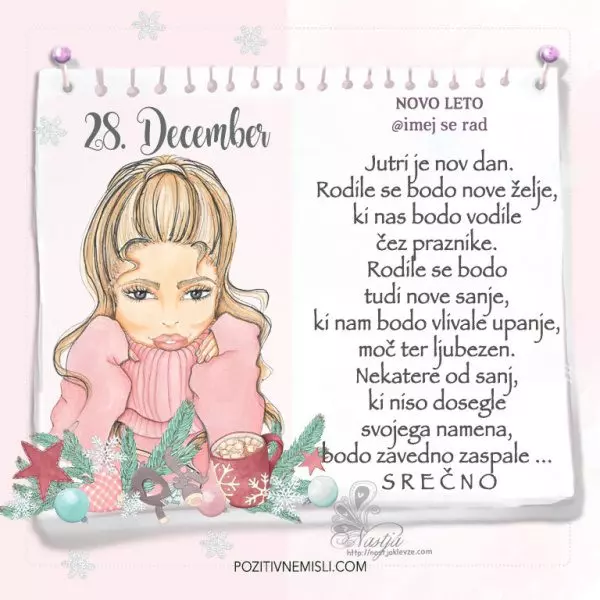 28. December ~ Pozitivčica za današnji dan ~ Nastja Klevže