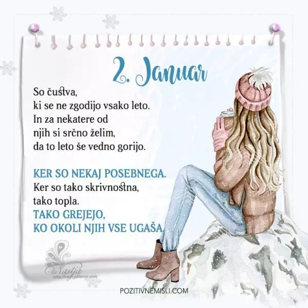 2. januar ~ Pozitivčica za današnji dan