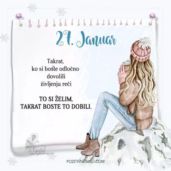 27. januar ~ Pozitivčica za današnji dan ~ Nastja Klevže