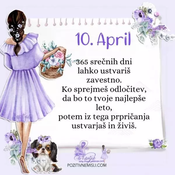 10. april - Pozitivčica za današnji dan - Nastja Klevže