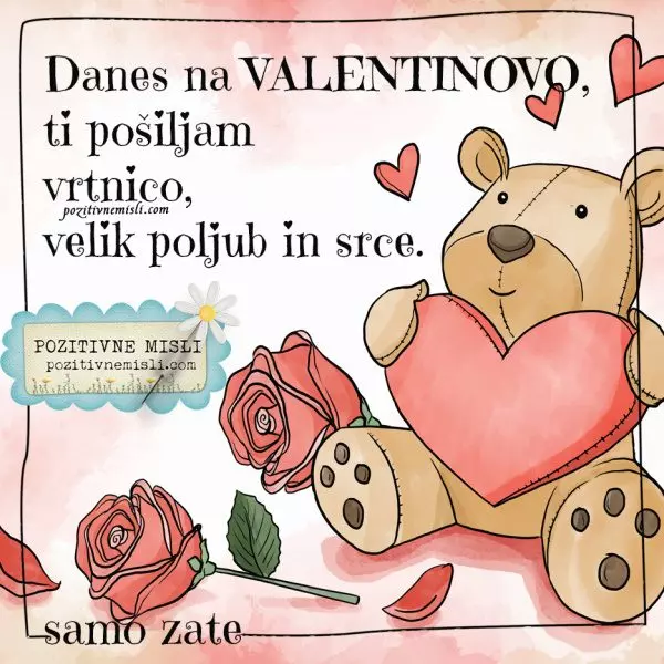 Danes na valentinovo - Lepi verzi za valentinovo