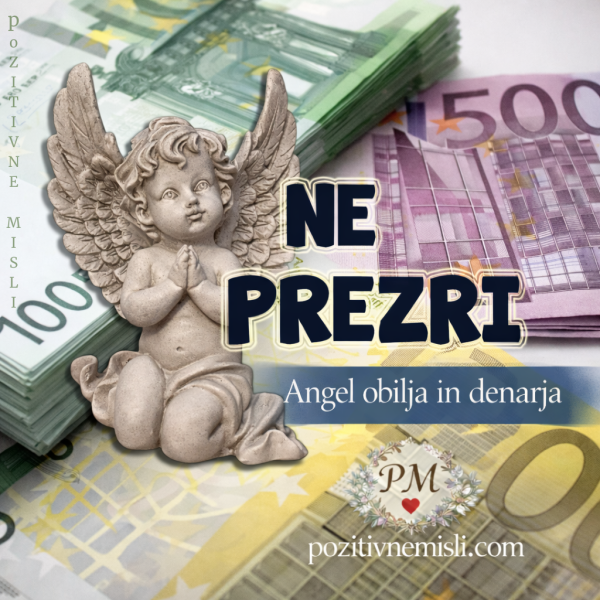 Angel denarja in obilja