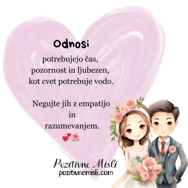 Odnosi potrebujejo čas
