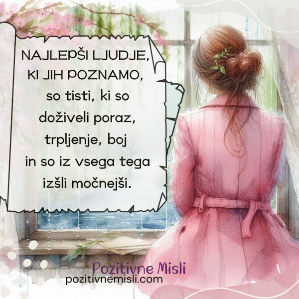 Najlepši ljudje, ki jih poznamo – misel o moči