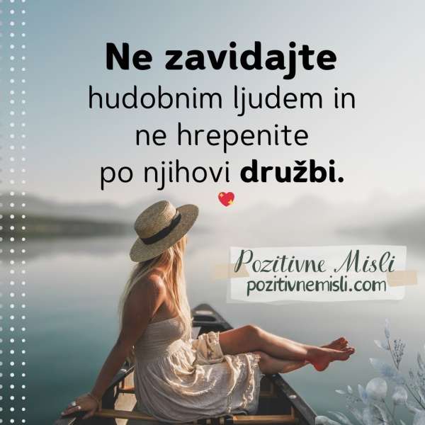 Ne zavidajte hudobnim ljudem