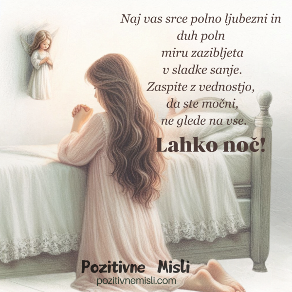 Naj vas srce polno ljubezni i - Lahko noč misli