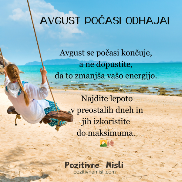 Avgust, nasvidenje!