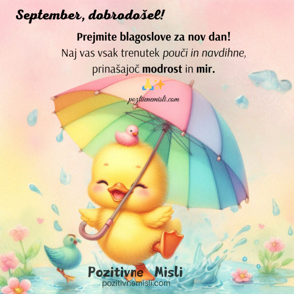 September, dobrodošel!