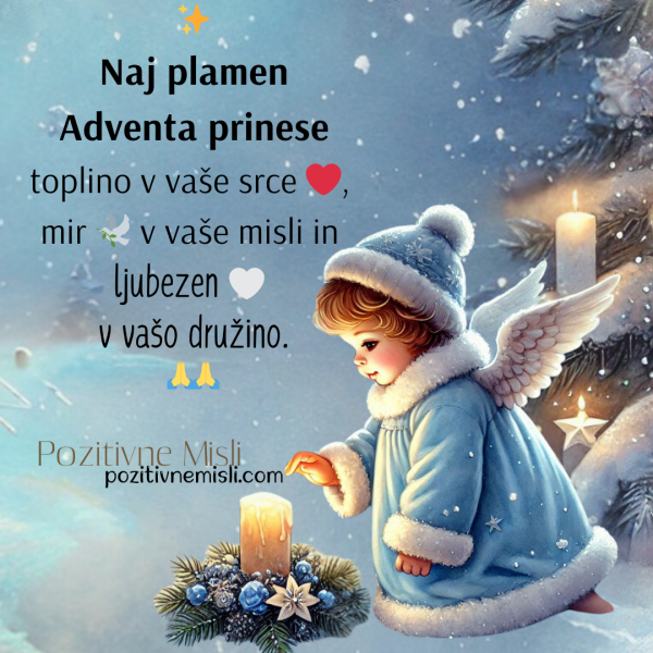 Adventna nedelja:  Naj plamen Adventa