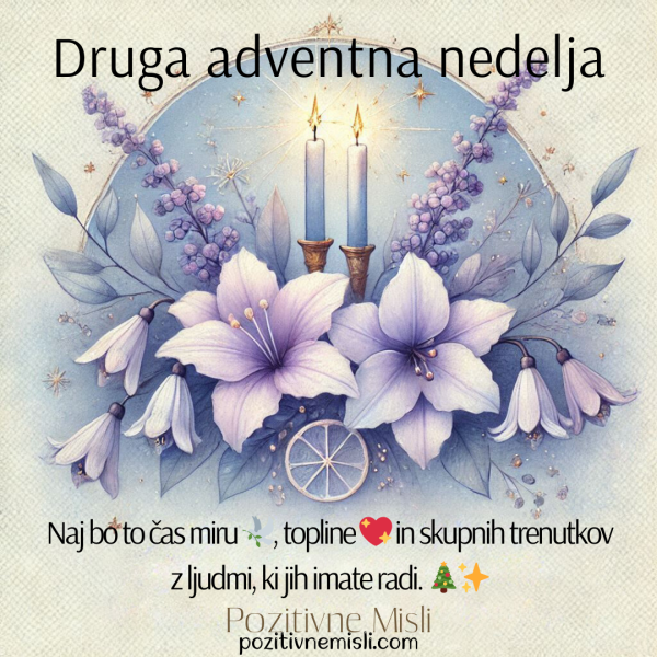 Adventna nedelja – Čas miru, topline in skupnih trenutkov