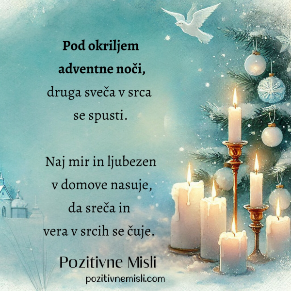 Druga adventna nedelja: Pod okriljem adventne noči