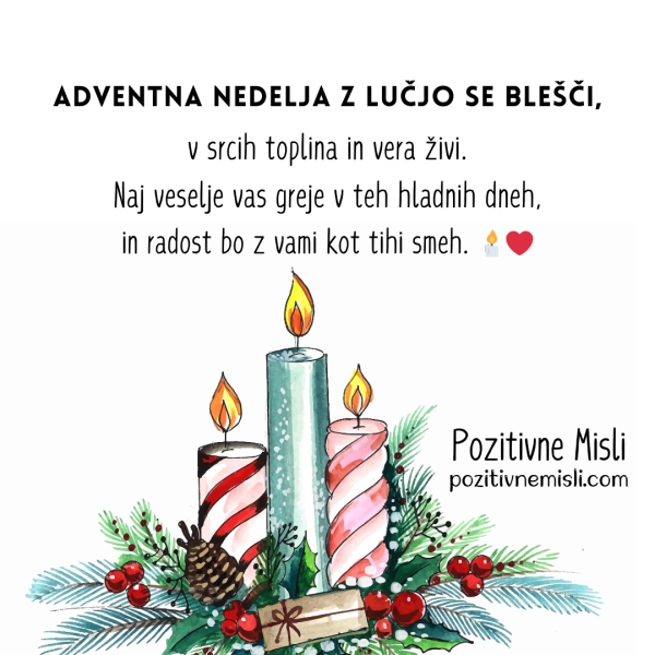 Adventna nedelja z lučjo se blešči